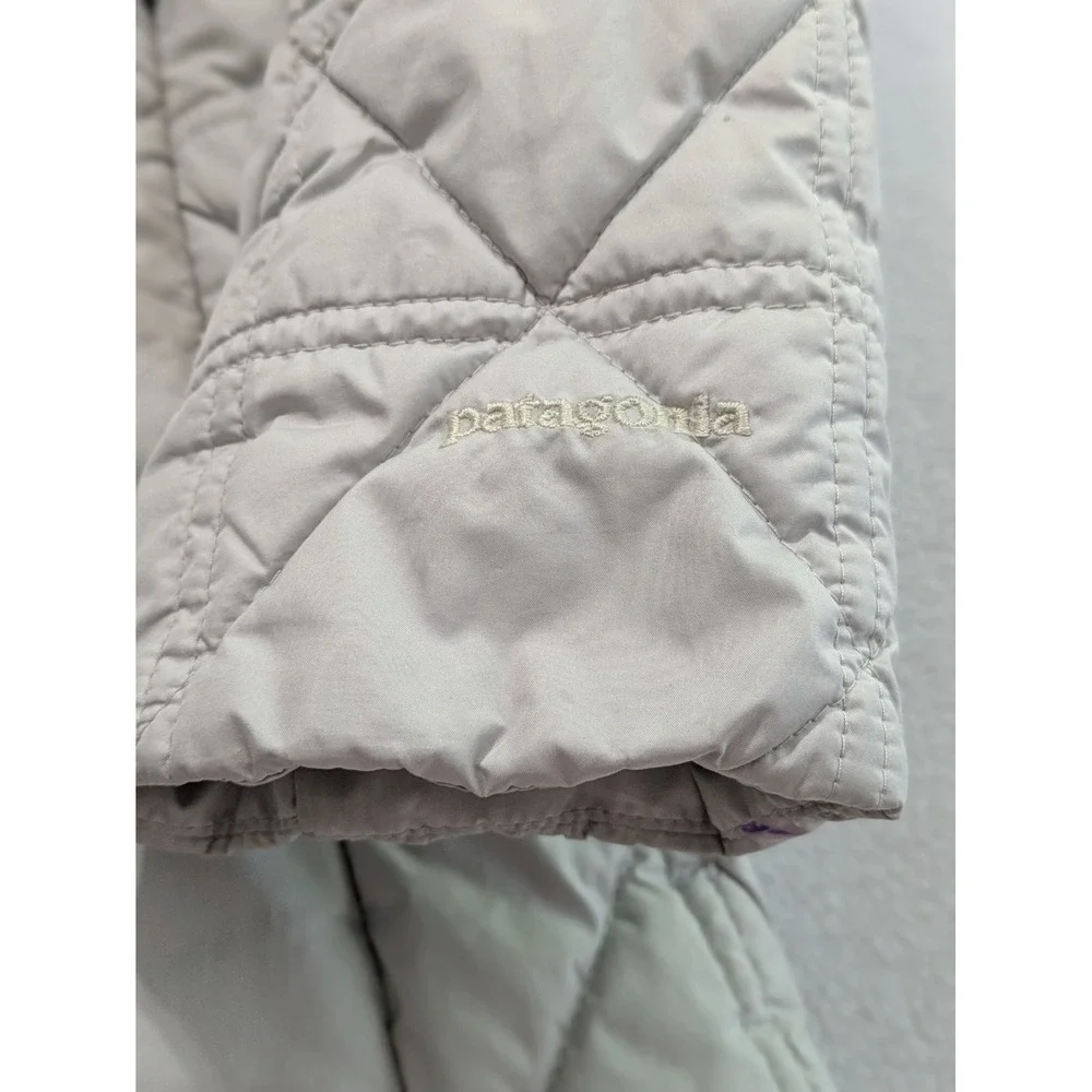 Patagonia Puffer Jacket Women Worn Wear® Low Sky Sz‎ Med Parka Gray Lightweight
